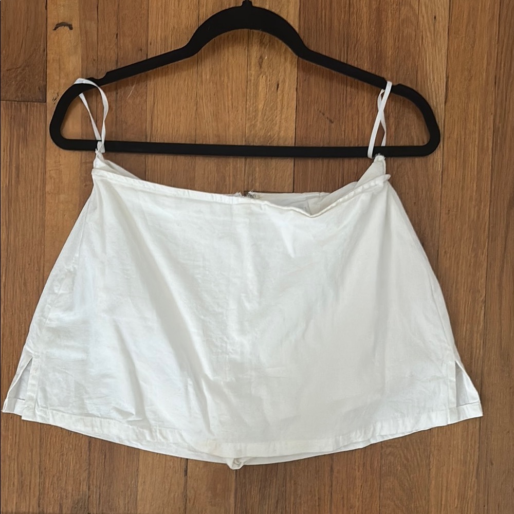 White Mini Skort